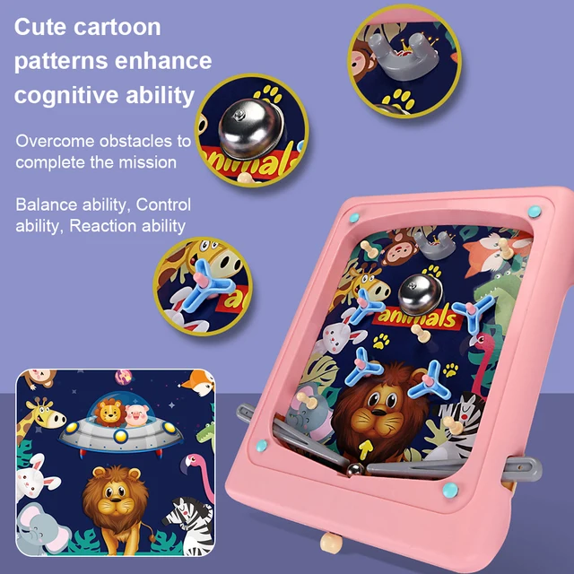 Children Desktop Pinball Game Machine Fun Parent-Child Interactive Pinball Games Toys Kids Table Shooting Board Games 4