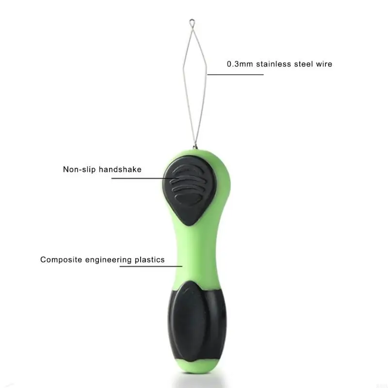 Fishing Hook Threader Fly Fishing Knot Tying Tool Bobbin Threader Wire Pulling Hook Needle Lures Making Tool