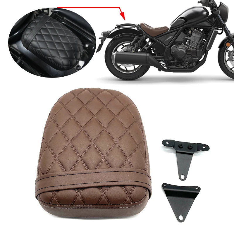 Motorcycle Accessorie Rear Passenger Cushion Pillion Seat Pad For Honda Rebel Cmx Cm 1100
