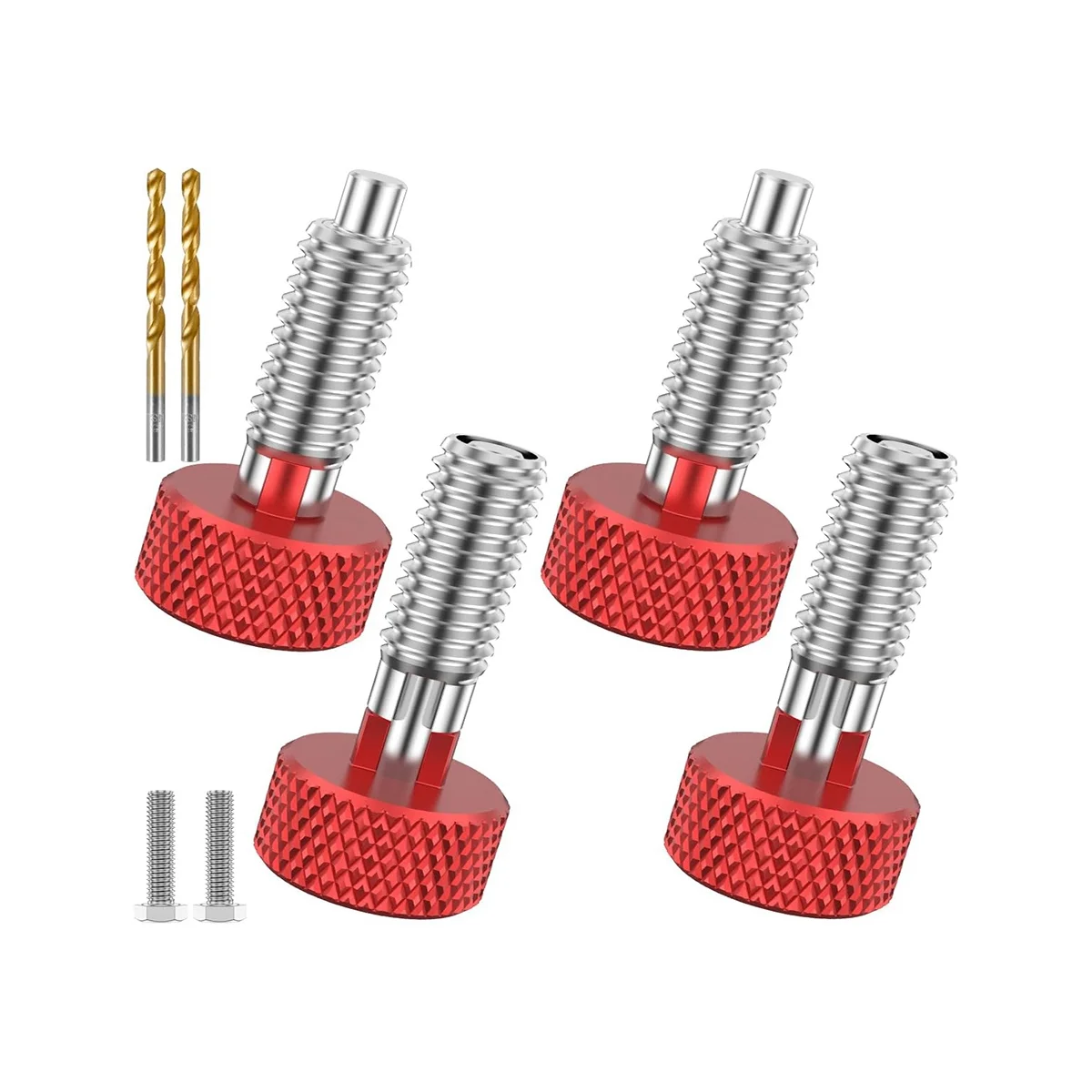

8 шт., быстросъемная ручка, рифленая ручка из нержавеющей стали, замок M6, быстросъемные штифты для ящика для прокатки