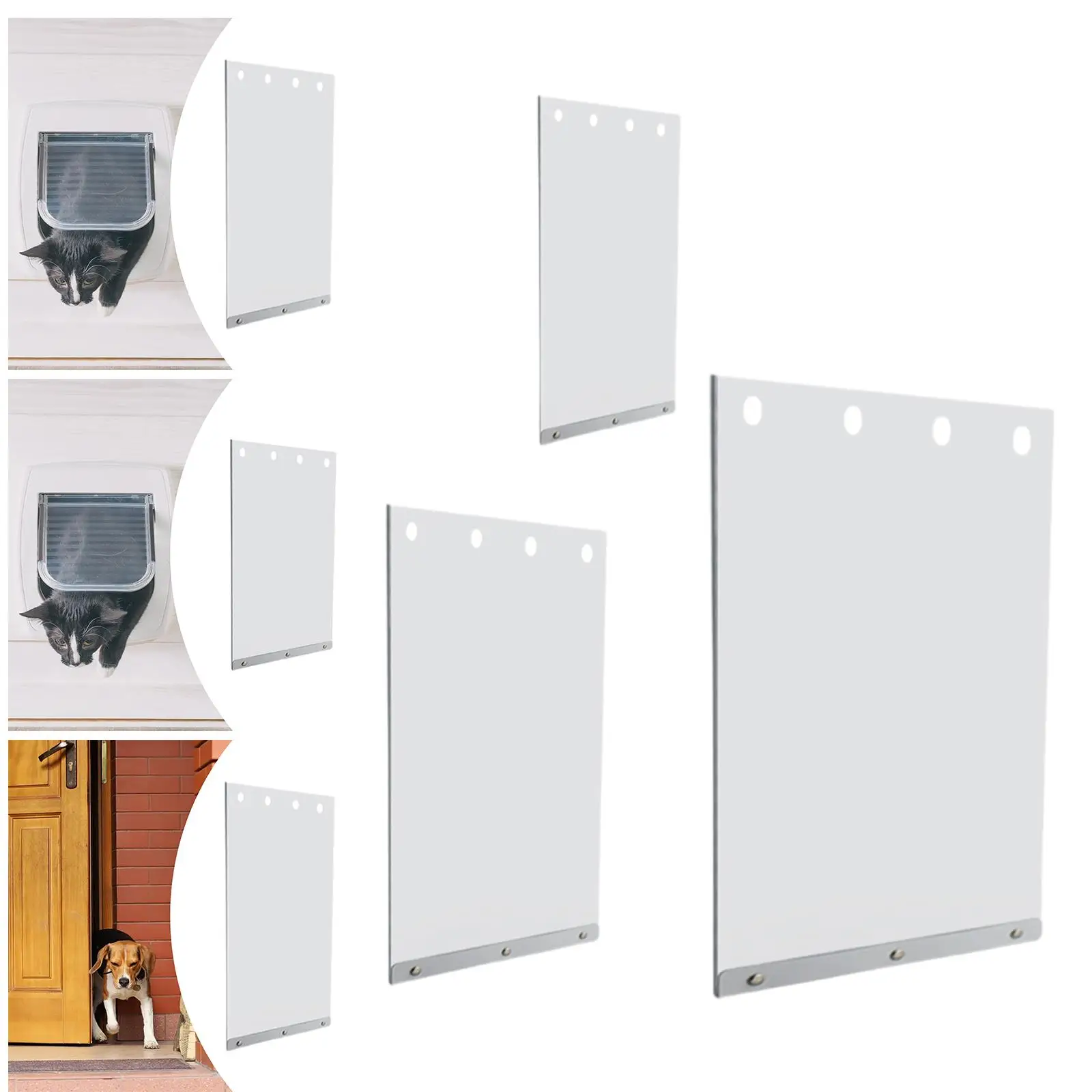 Dog Door Replacement Flap Metal Door Part Home Supplies Dog Part for Large Dogs for Park Garden Wall Window Interior