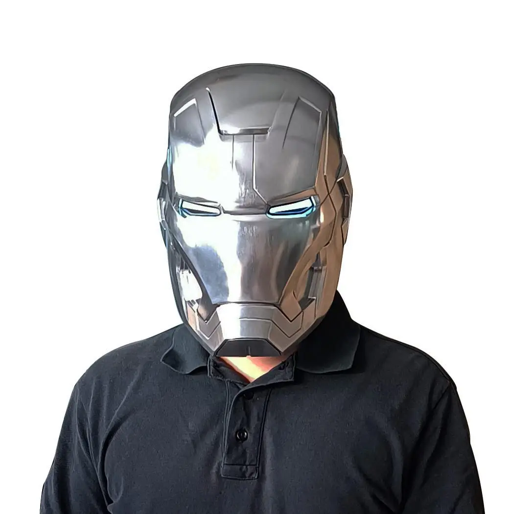 Marvel žehlička muž helma 1:1 MK42 LED lehký nahoře ironman maska manual/electronic superhrdina cosplais helma pro narozeniny vánoce dar