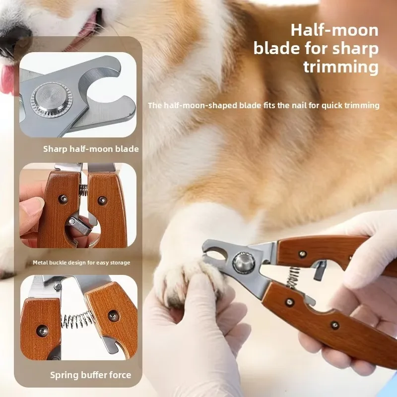 dog comb Pet Supplies Wholesale Thermoplastic Rubber Pet Set Detangling Comb Single-Sided Comb Nail Clippers File Fluffing Pin B