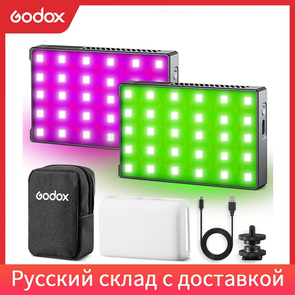 Godox C5r 5w 2500-8500k Knowled Rgb Creative Light Portable Mini Pocket