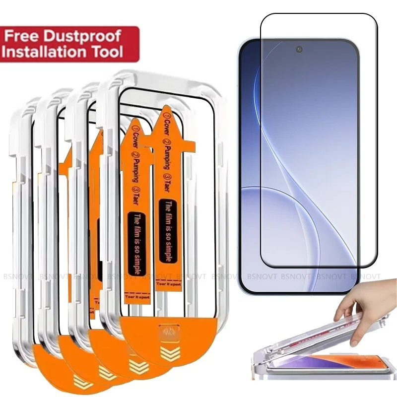 Premium Tempered Glass Screen Protector – Dust-Free, 9H Hardness, Full Coverage