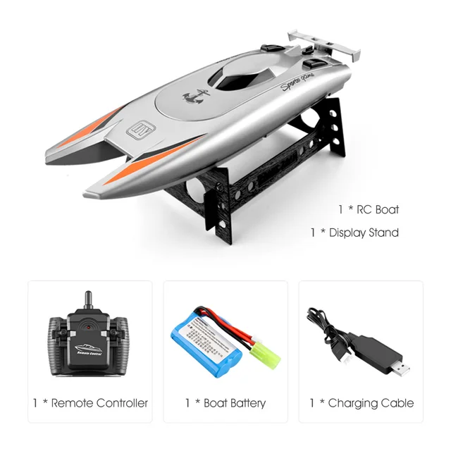 25 KM/H RC Boat 2.4 Ghz High Speed Racing Speedboat Remote Control Ship Water Game Kids Toys Children Gift 1