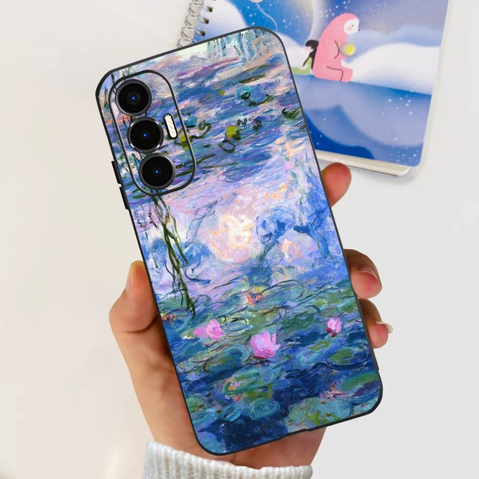 Cartoon Cat Astronaut TPU Soft Silicone Back Cover Bumper Phone Case