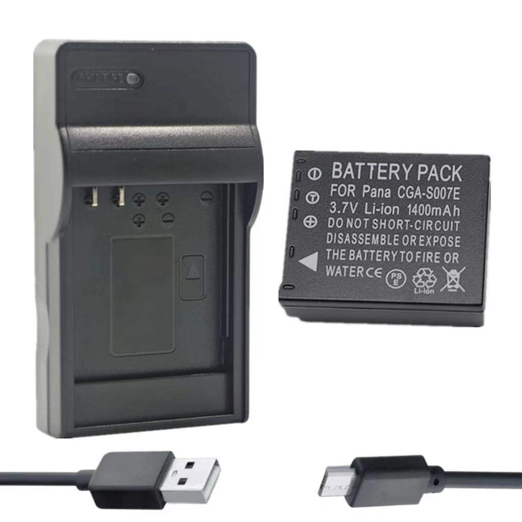 DW-BCG10 USB Chargeur pour Panasonic Luix DC-TZ10, DC-TZ20, DC-TZ22, DC-TZ6, DC-TZ7, DC