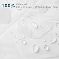 100% housse de couette imperméable literie reine roi housses de couette pour personnes âgées Patient bébé blanc linge de lit housse de couette 2 pièces taie d'oreiller 3