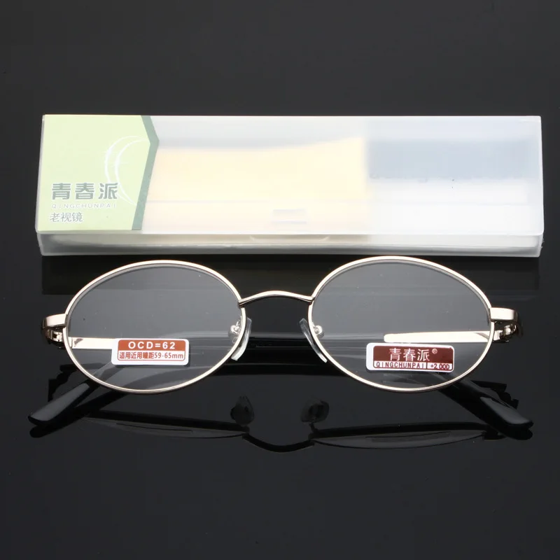 Ahora Retro Metal Oval Frame Reading Glasses For Women Resin Lens Portable Eyewear Lady Vintage Presbyopic Eyeglasses +1.0 to +4 4