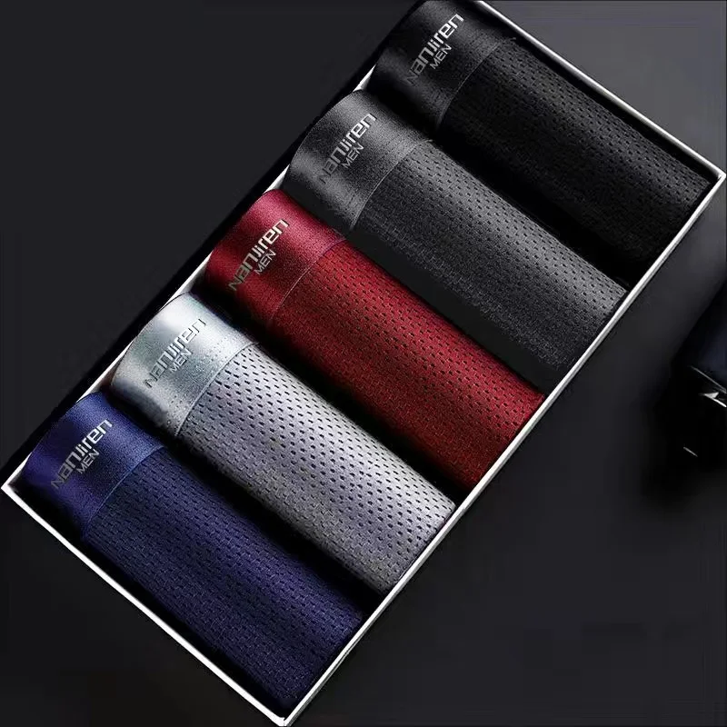 Faringoto Boxer En Maille Respirante Confortable Avec Poche En