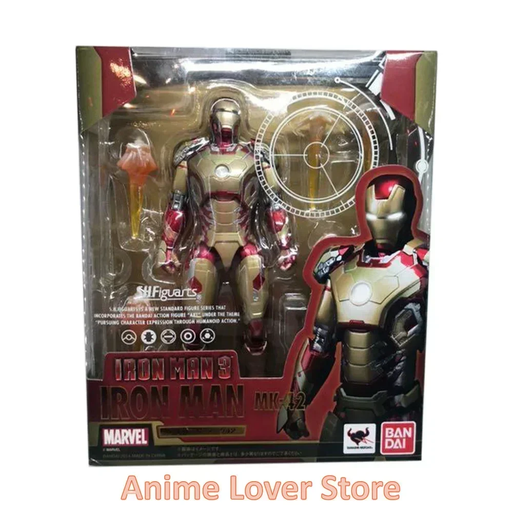 In Stock Bandai Original MARVEL S.H.Figuarts SHF Iron Man Mark 42