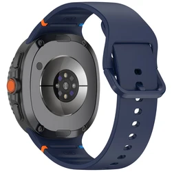 Official Silicone Sports Strap for Galaxy Watch 8 / Classic - Durable, Comfortable Fit Bracelet (Midnight Blue)