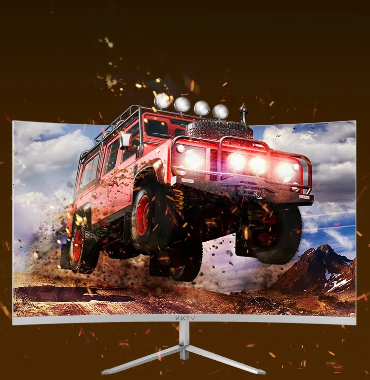 Фото 23,8 дюймовый ЖК-монитор HDMI + VGA Разрешение 1920*1080 R1800 MVA поверхностный экран Настольный поверхностный дисплей 23,8 дюймов монитор 75 Гц №4