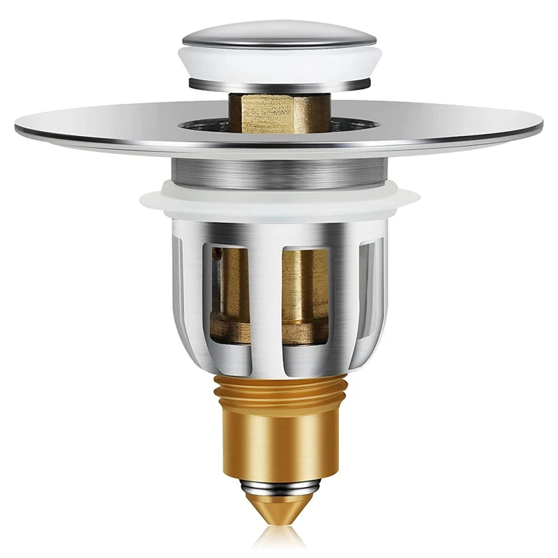 Promotion! Edition Bathroom Sink Stopper With Drain Strainer, Bounce