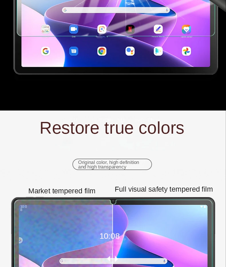 Tab, Tablet Película Protetora, M10 Plus, 3ª Geração, 10,6