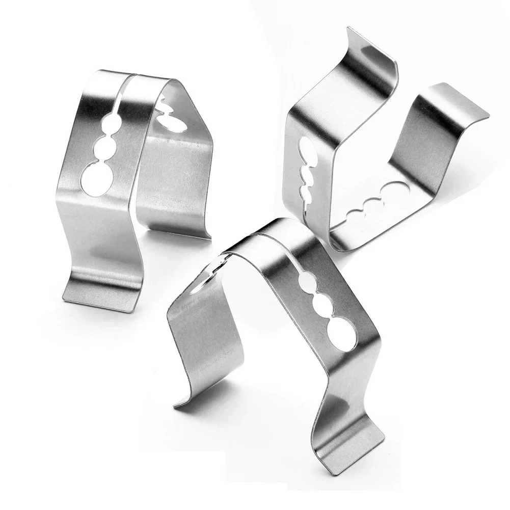 3pcs Stainless Steel Grill Clip Meat Thermometer Probe Clip Holder Ambient Temperature Readings BBQ Oven Grill Clip 5