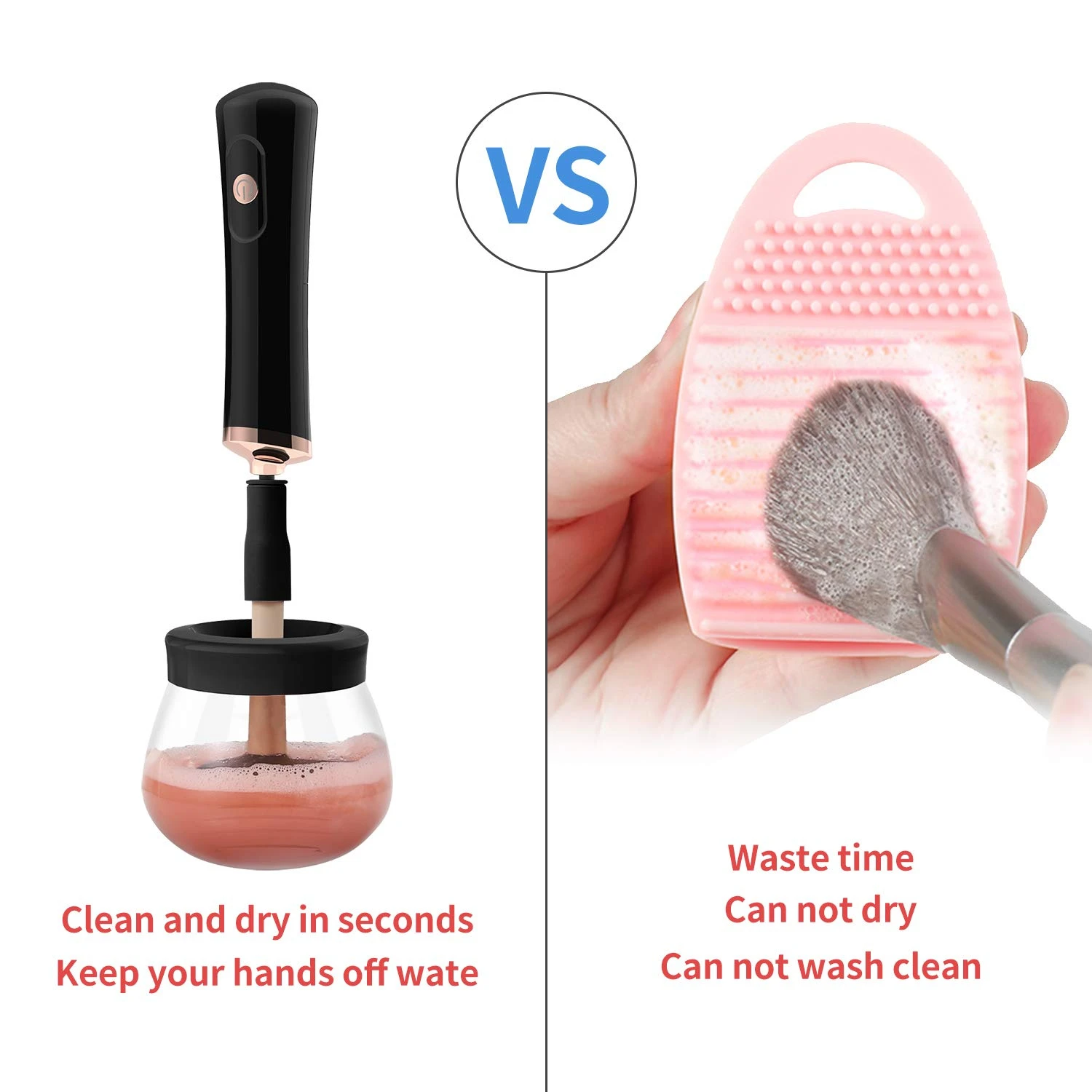 Take your makeup routine to the next level with the sleek, efficient and professional brush cleaner. Elevate your cleanliness ga