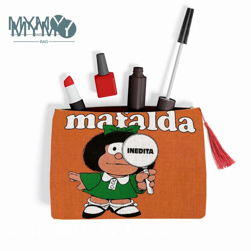 Neceser grande estampado Mafalda, Accesorios para mujer