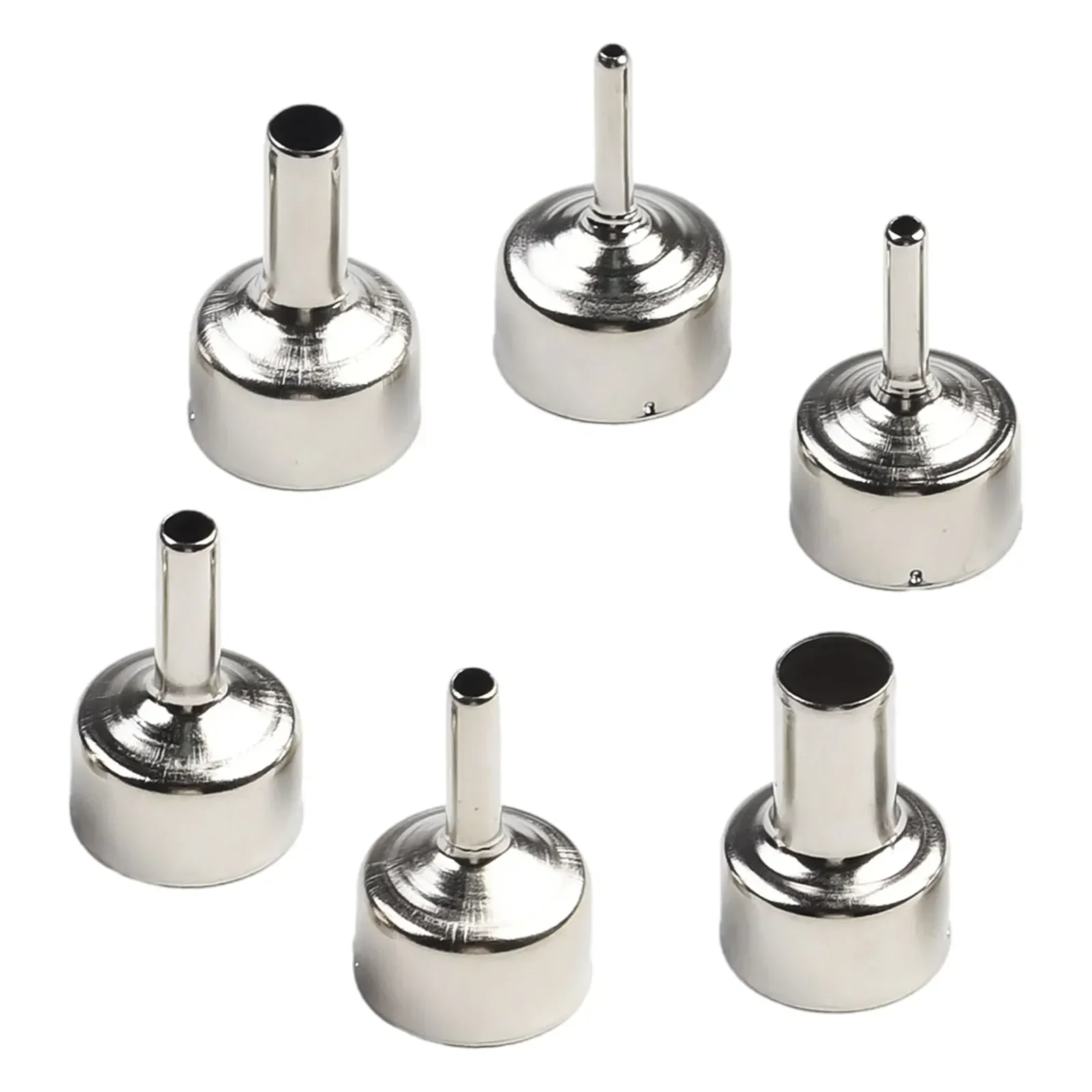 6pcs/set 22mm Universals Nozzle Hots Air Station Round Nozzles Welds Nozzles For 858D+8586 Soldering Welding Hot Air Stations 3