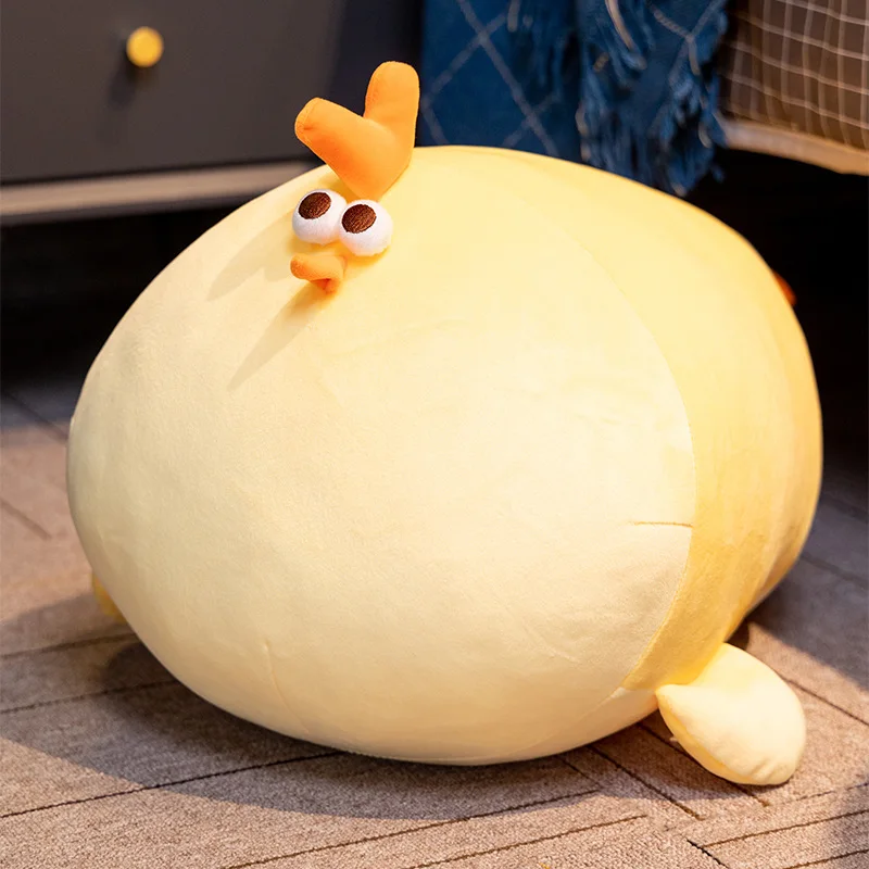 

Новинка Kawaii Chubby плюшевая игрушка «цыпленок» мягкая плюшевая Набивная игрушка желтая куриная подушка для комнаты диванная подушка украшение подарок на день рождения