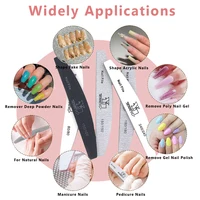 5/25Pcs/Lot Nail File Mix Color 80/100/150/180/240 Grit Professional Sandpaper Cuticle Remover Buffer Files Manicure Tool Set 5