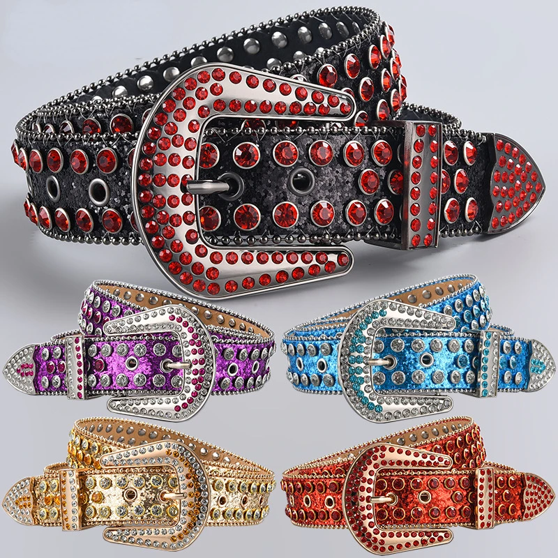ヒステリック　キラキラ　ベルトヴィンテージ　y2k パーティ　レア New Rhinestone Luxury Belt Women Y2K Style Western