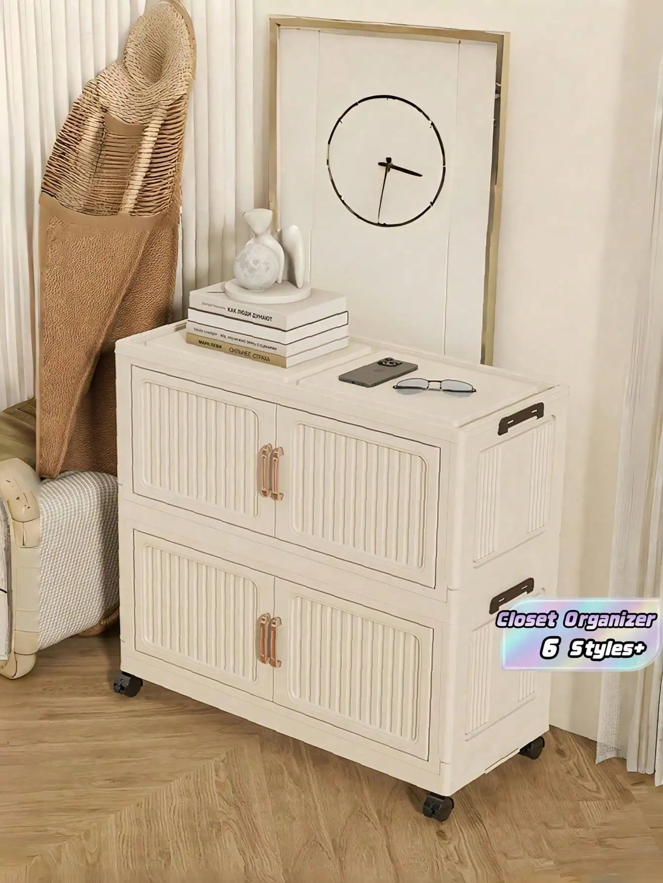 1pc 40 Cm/15.8 Inches Wide, 5-Layer Removable And Foldable Storage Box, Closet Organizer/Bedroom Closet/Portable Wardrobe. No In