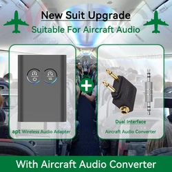 Advanced Bluetooth Audio Transmitter & Receiver - HiFi Stereo Music Adapter - Compatible Bluetooth v5.4 (With AP Converter)