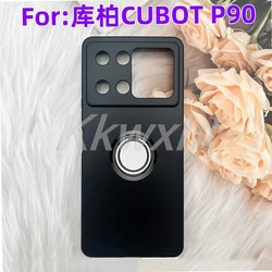 Premium Shockproof Phone Case with Back Ring Holder for Cubot P90 (Ring Case Black)