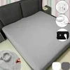 1PC Conductive Silver Fiber Flat Bedsheet with Earthing Cord Antistatic Health Protection Sheet Grounded Improvement Sleep 시트 1