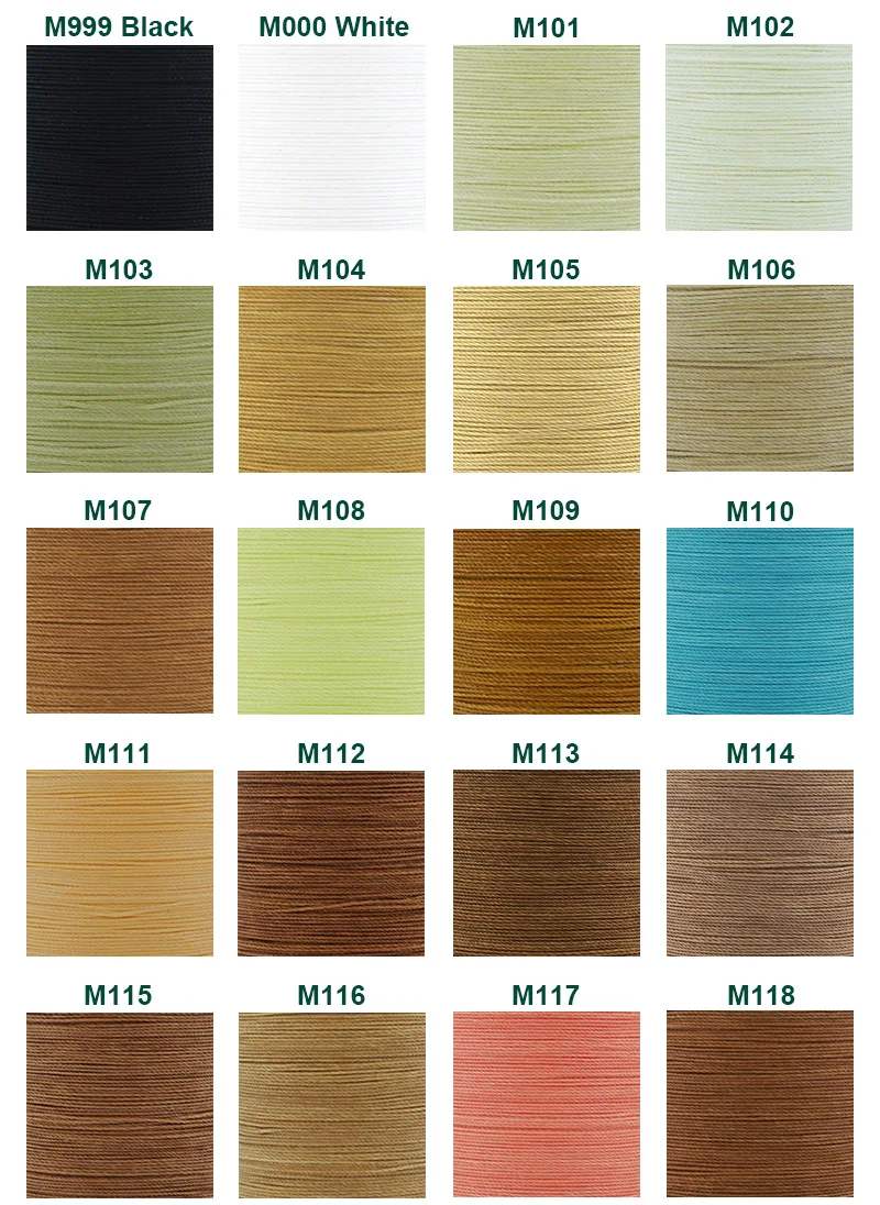 Description Picture 3 of itemGALACES diameter 0.55mm leather round wax sewing thread hand-stitched polyester round waxed color thread 80 colors