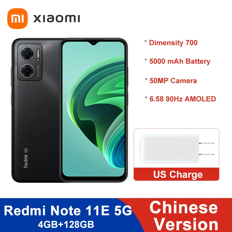 Chinese Version Xiaomi Redmi Note 11E 5G Dimensity 700 Smartphone 18W Charge 5000mAh 50MP Camera 6.58'' 90Hz Display
