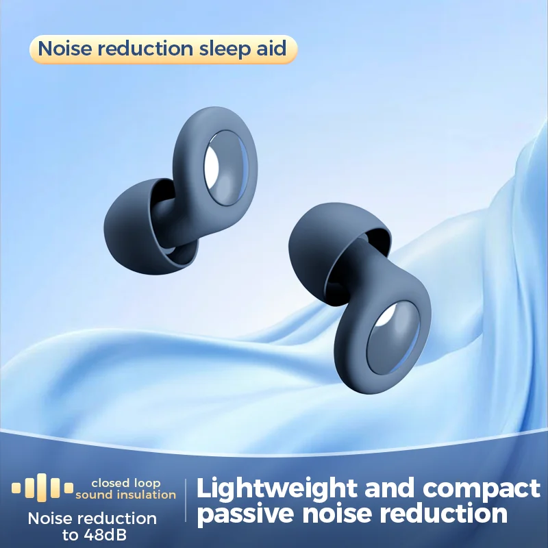 Silicone Earplugs Swimming Sleep Noise Cancel Reduction