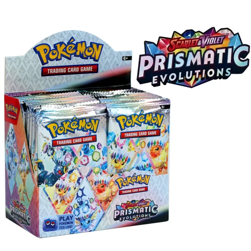 Pokemon Card 360Pcs Prismatic Evolutions PHANTASMAL FLAMES Scarlet Violet 151 Black Bolt English Booster Battle Transaction Card