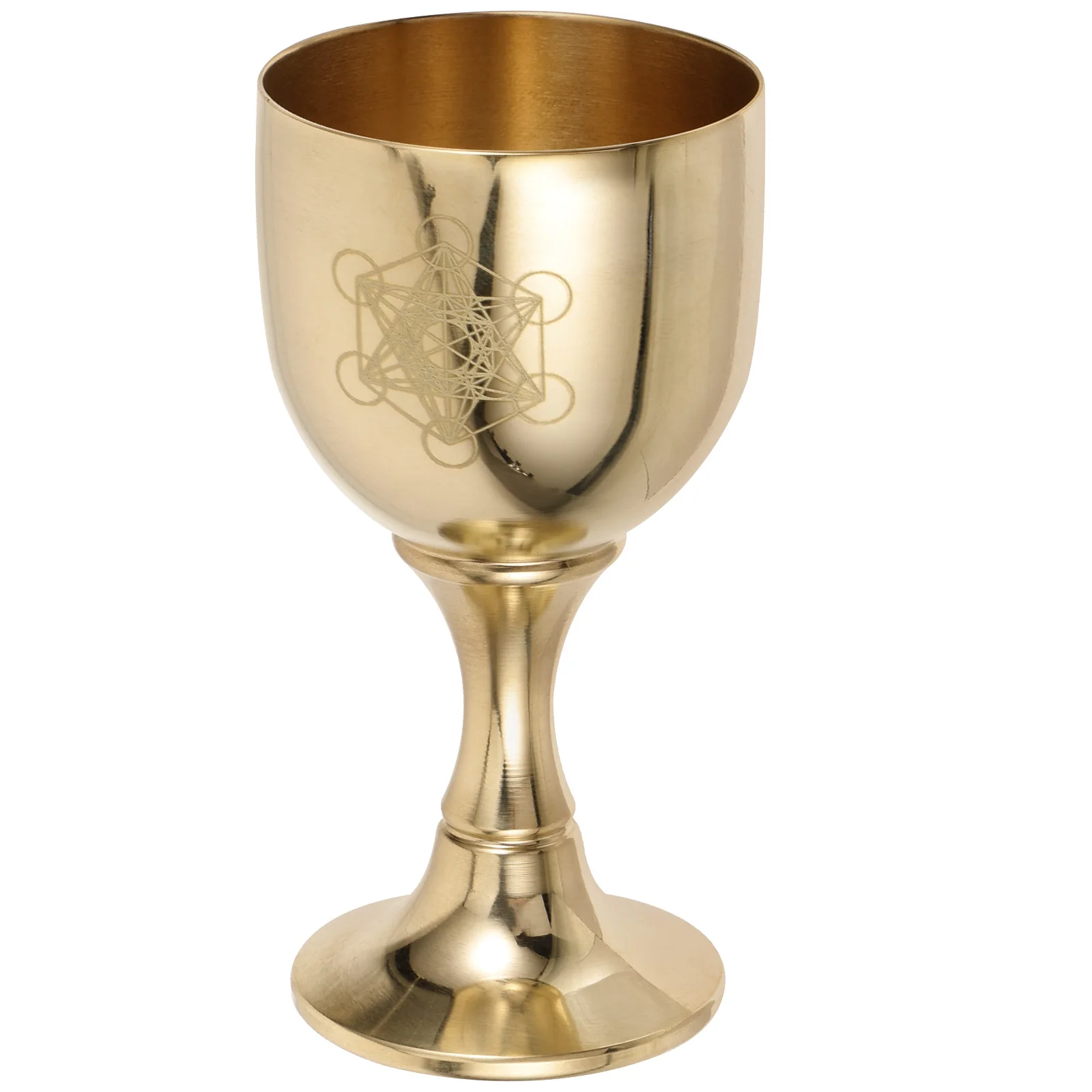 Vintage Brass Mug Pentagram Ritual Chalice Red Wine Glass Pure Copper Chalice Cup Cocktail Glass Wine Goblet Brass Beverage