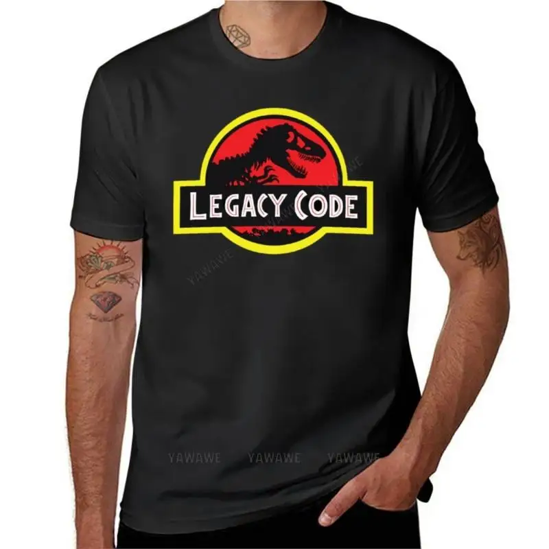 

Футболка Legacy Code мужская с рисунком аниме, топ, короткая одежда, черный цвет, на лето