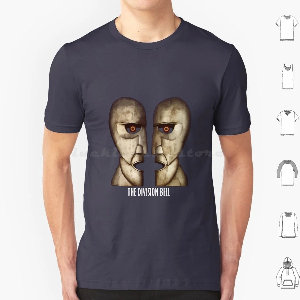 Bell-Album Cover T Shirt Big Size 100% Cotton Bell The Wall Division Bell Music The Wall Wish You Are Here Pink Band Shine On