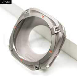 URVOI Cyberpunk Metal Protective Case - Durable Full Bumper Cover with Precision Cutouts for 47mm ultra (Titanium color)