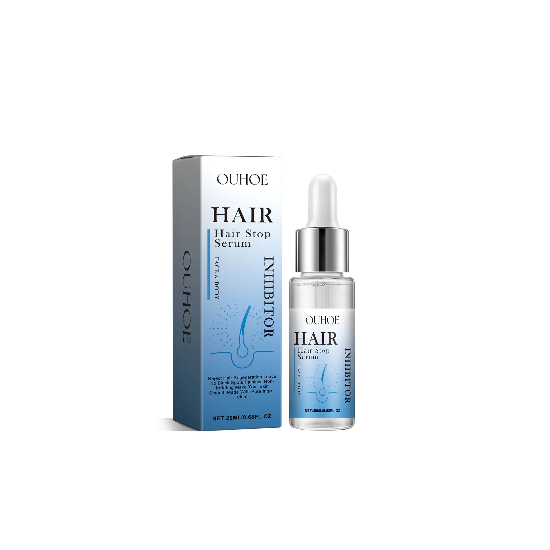 Permanent Hair Inhibiting Serum Stop Hair Growth Body Underarm Legs Arm Moisturize Wh-itening Powerful Painless Depilatory Serum 2