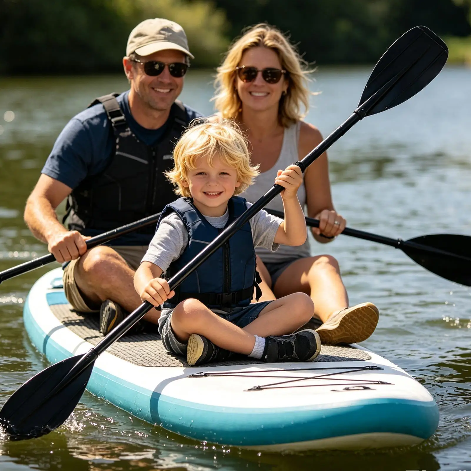 Pagaia da kayak in fibra di carbonio a 2 sezioni, leggera, a doppia pala, per pesca, turismo, bambini e adulti, rafting su lago, fiume e mare - immagine 4