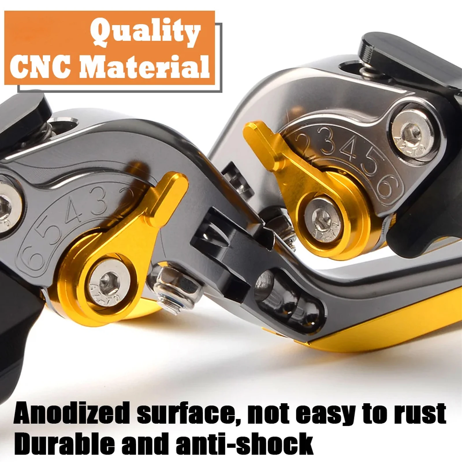 PENTRU MT07 MT-07 Piese noi pentru motociclete CNC Manete de ambreiaj de frână retractabile reglabile cu 6 trepte Accesorii_voghion.com