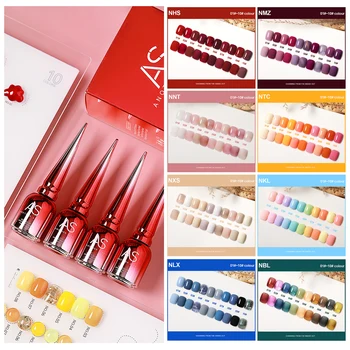 Smalto gel per unghie AS Non set 210 colori Vernice Vernis Esmalte Gel per smalto Non kit Smalto per unghie semipermanente da 15 ml