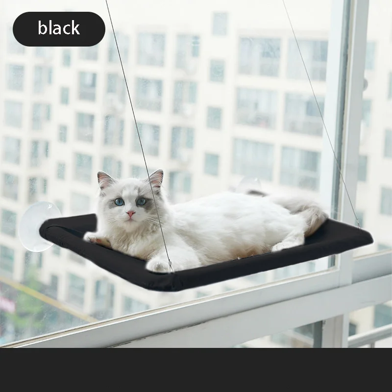Aerial Hanging Pet Cat Hammock with Climbing Frame and Window Seat