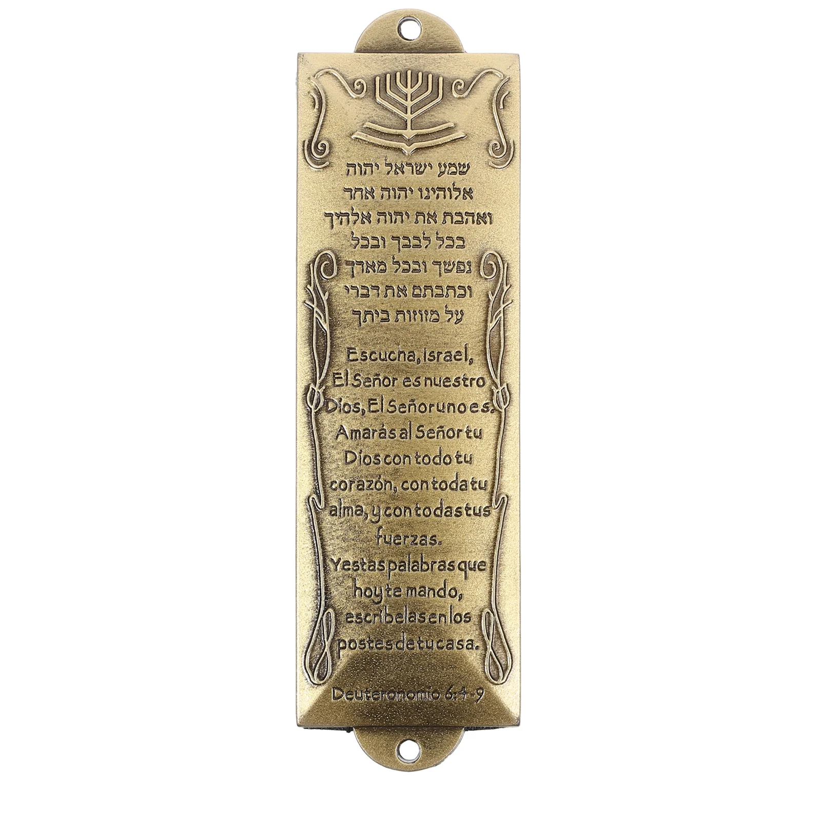 

Israel Gifts Metal Mezuzah Decor House Catholic Prayer Hebrew Scripture Religious Craft Adornment
