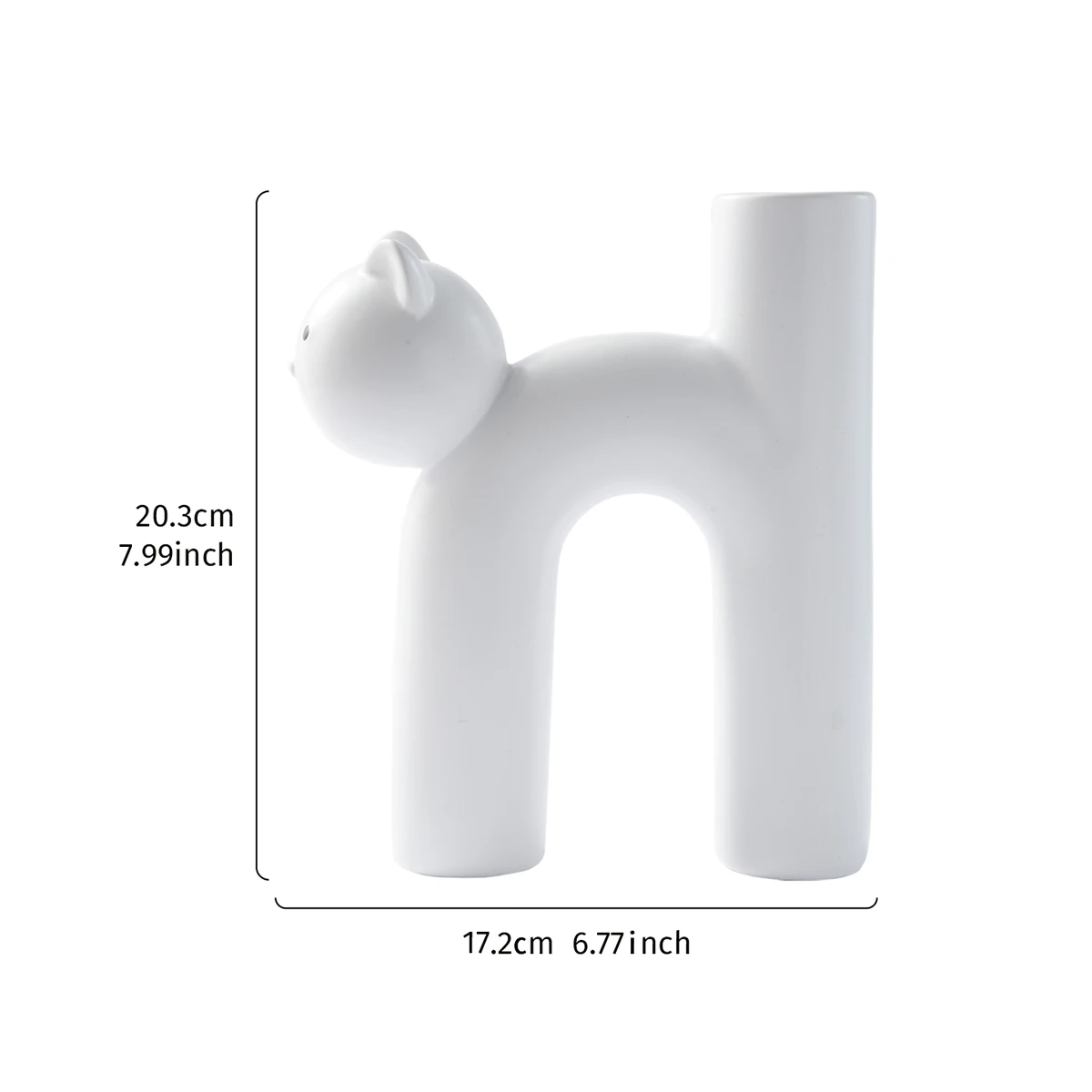 1PC, a Nordic minimalist design cat-themed decorative vase, is suitable for living room, study, wedding and party decoration