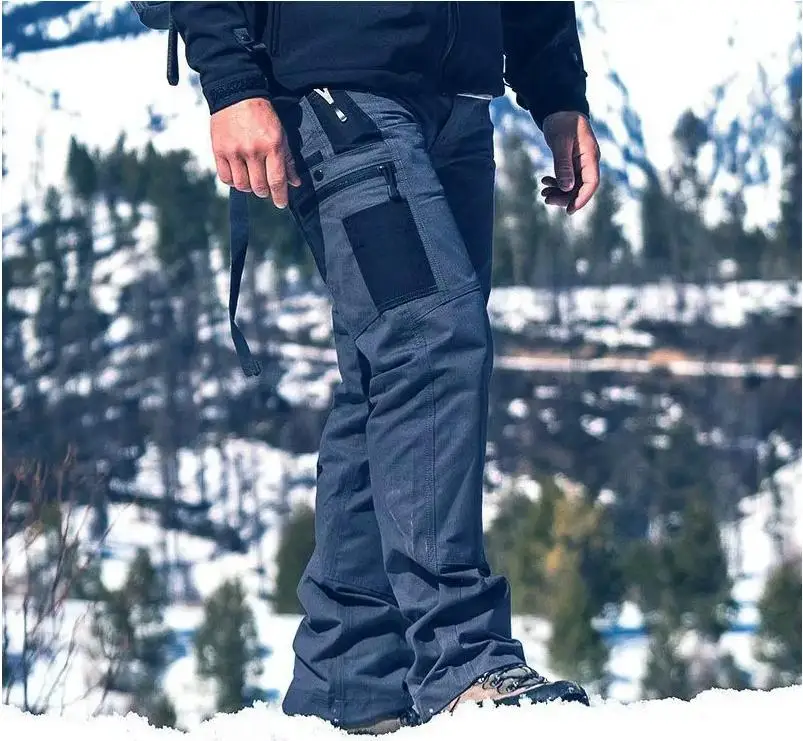 Wear Resistant Work Pant Man Multi-pocket Straight Cargo Trousers Outdoor Jogging Tactical Pants Spring Autumn Casual Trousers 3