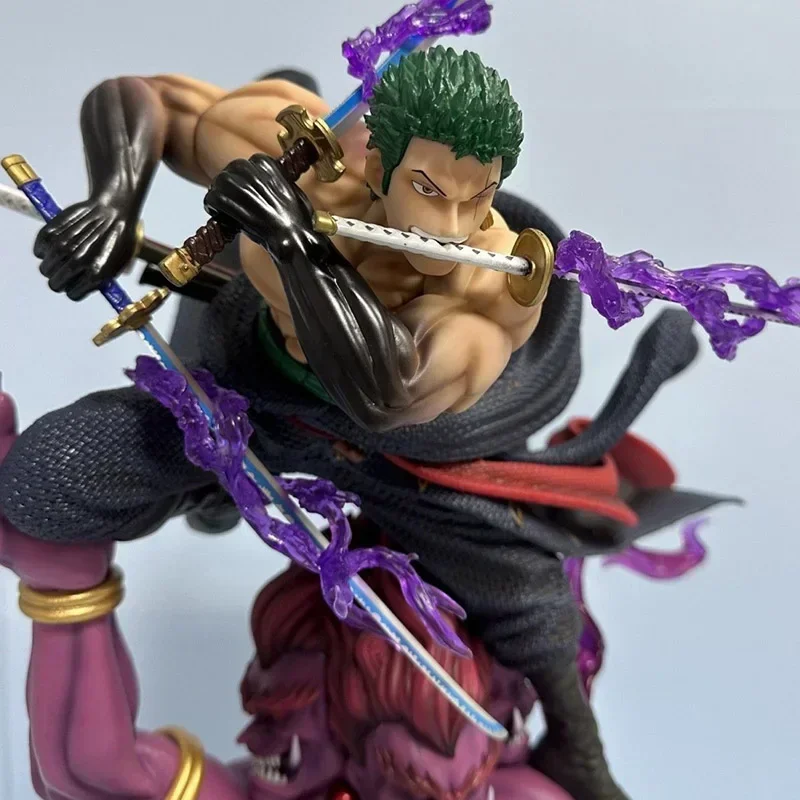 50Cm Anime Eendelige Figuren Roronoa Zoro Actiefiguren Drieduizend Werelden Tweekoppige Pvc-Modelcollectie Versieringen Speelgoed