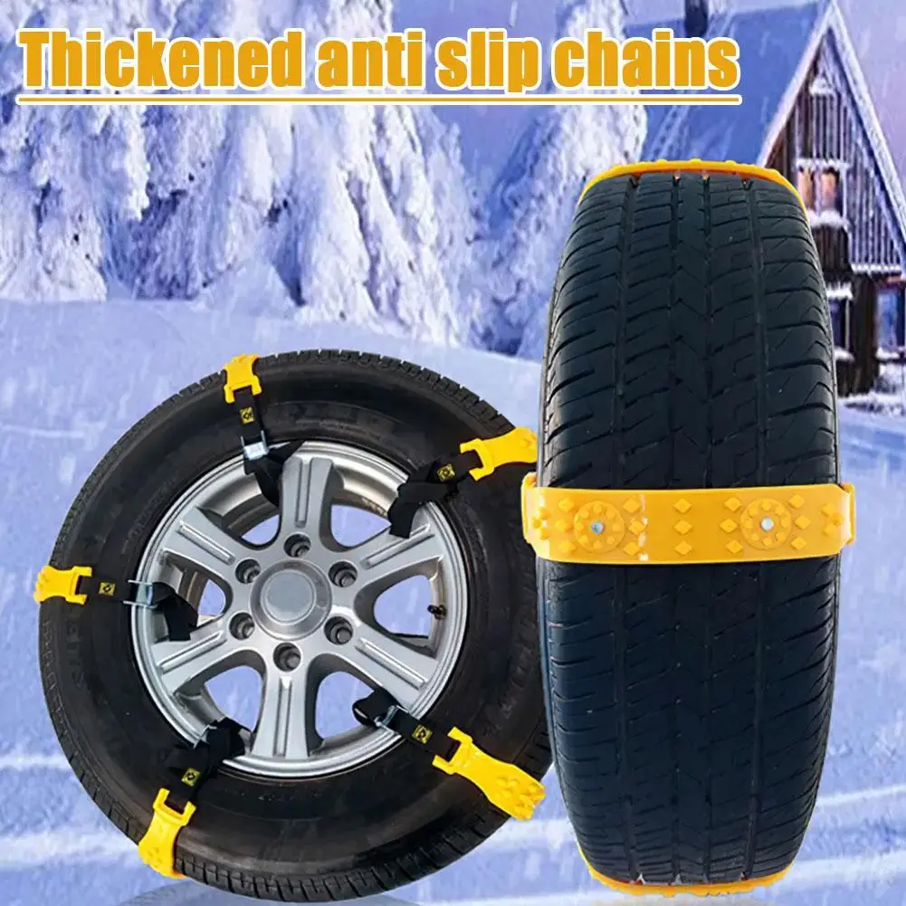 

10pcs/set Universal Winter Tire Wheels Anti-skid Chain For Car SUV Truck Thickened Snow Mud Road Car Tires Anti-Slip Accessories