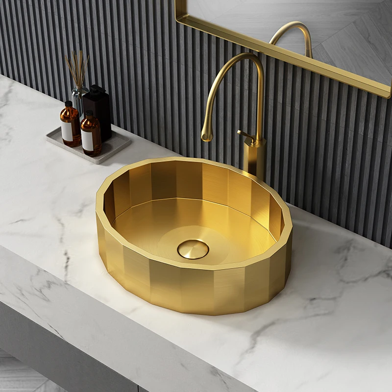 

Oval stainless steel countertop basin, wash basin, single bar, homestay art basin, wash basin